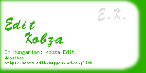 edit kobza business card